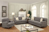 Alianza Dark Gray Fabric Sofa Model 53690 By ACME Furniture